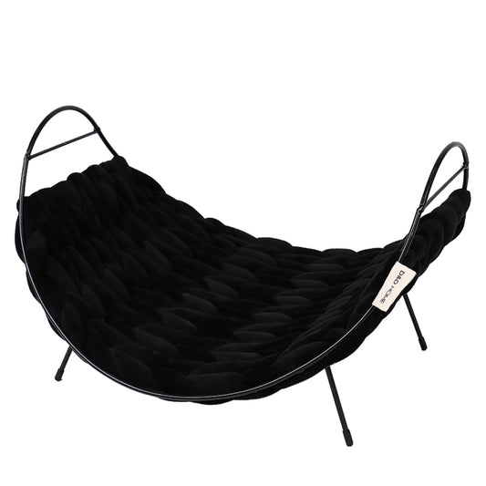 D&D Katzenbett Baily Fleece schwarz 50x45x25cm Katze Hund