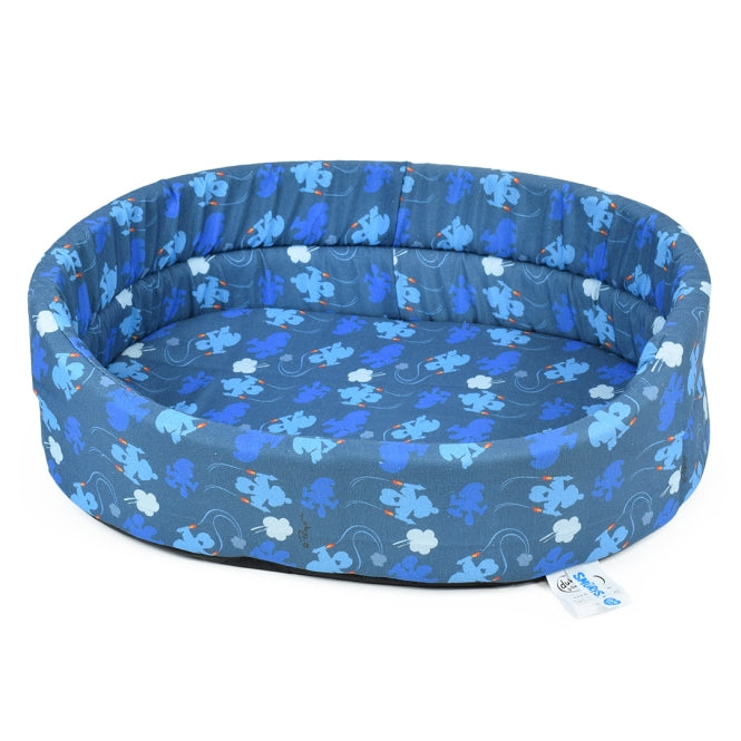 Duvoplus Bett oval weicher Plüsch 50x35x17cm Katze Hund